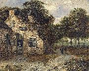 Jan Wijnants A peasant cottage oil painting artist